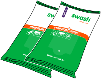 graphic perineum wipes for incontinence care