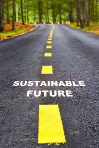 Sustainable Future road mark