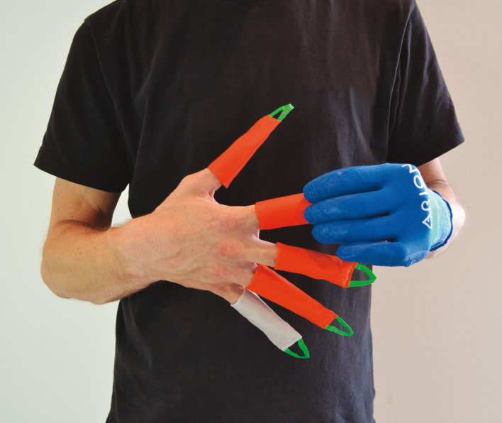 Guy putting on Arion Dactyna